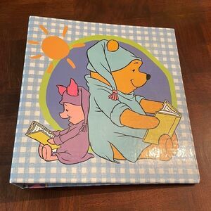 Winnie The Pooh and Piglet 3 Ring Binder Scrapbooking School Work